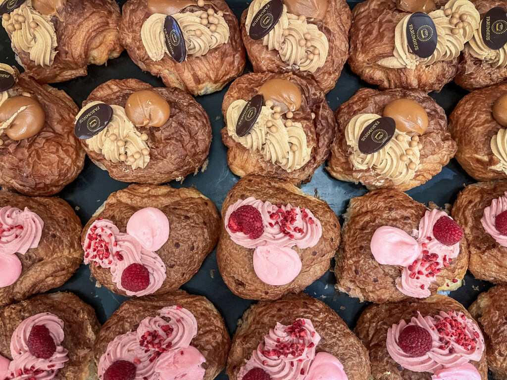 Øverst; Mocca & Baileys. Nederst: hindbær